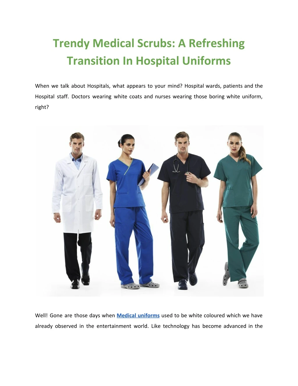 trendy medical scrubs a refreshing transition