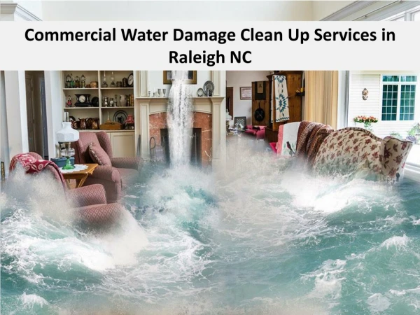 Commercial Water Damage Clean Up Services in Raleigh NC
