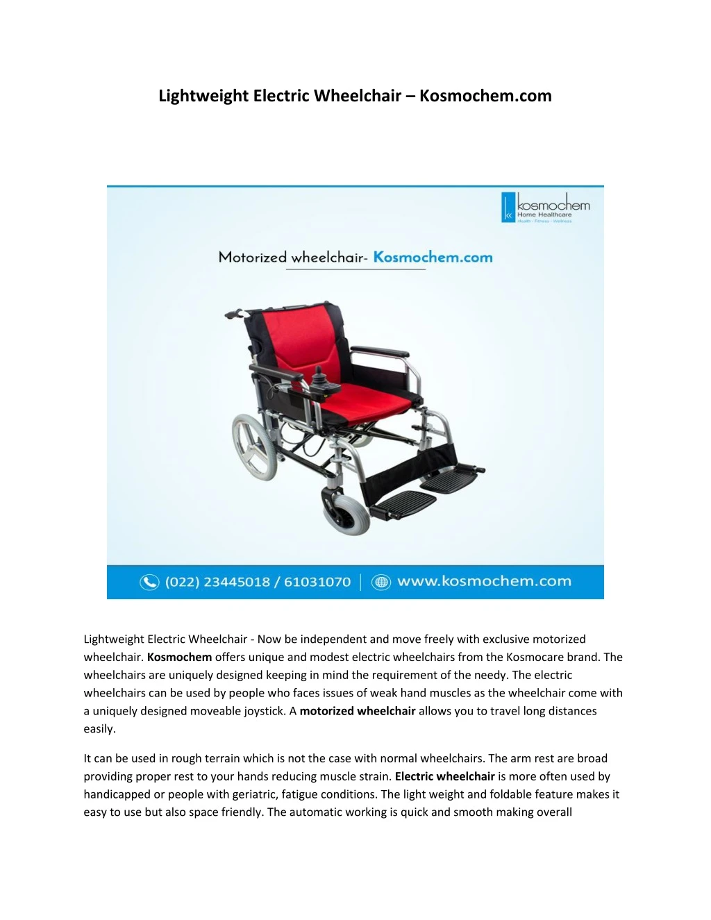 lightweight electric wheelchair kosmochem com