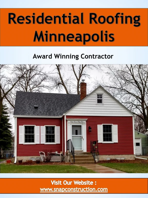 Residential Roofing Minneapolis