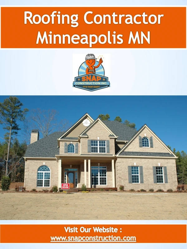Roofing Contractor Minneapolis MN | Call us 6123337627 | snapconstruction.com