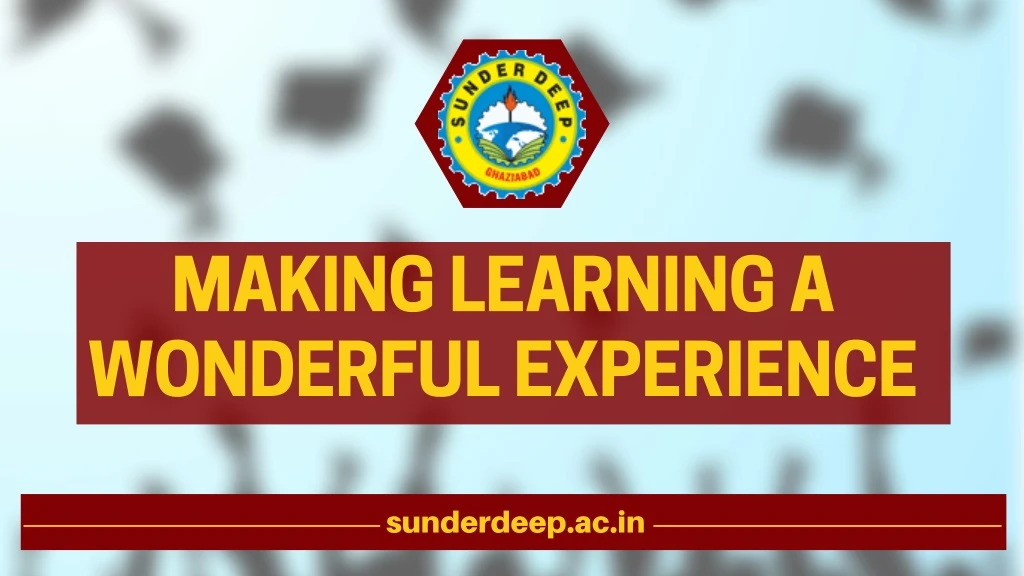 making learning a wonderful experience