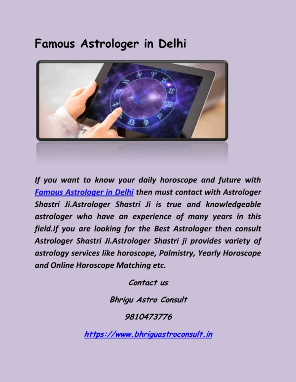 famous astrologer in delhi