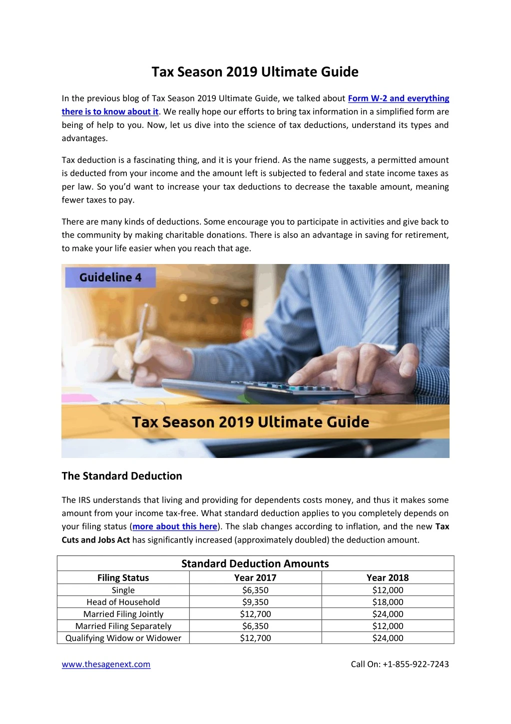 tax season 2019 ultimate guide