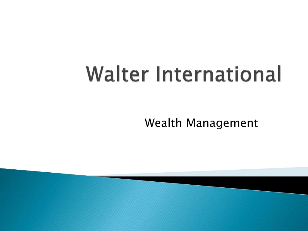 walter international