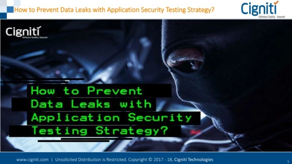 How to Prevent Data Leaks with Application Security Testing Strategy?