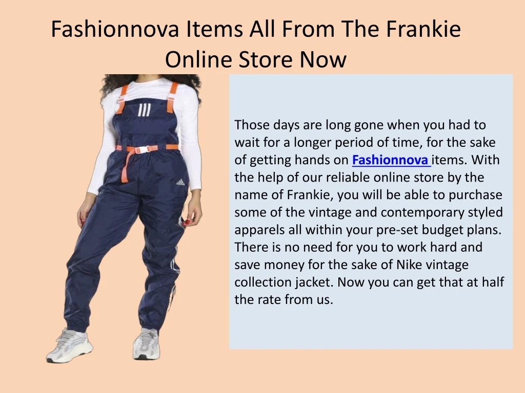 fashionnova items all from the frankie online