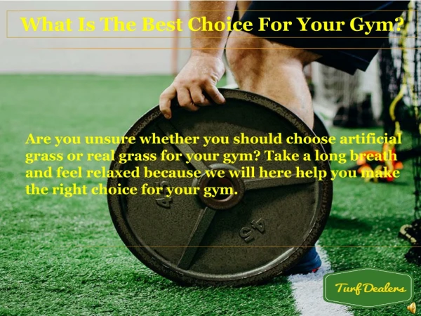 What Is The Best Choice For Your Gym?