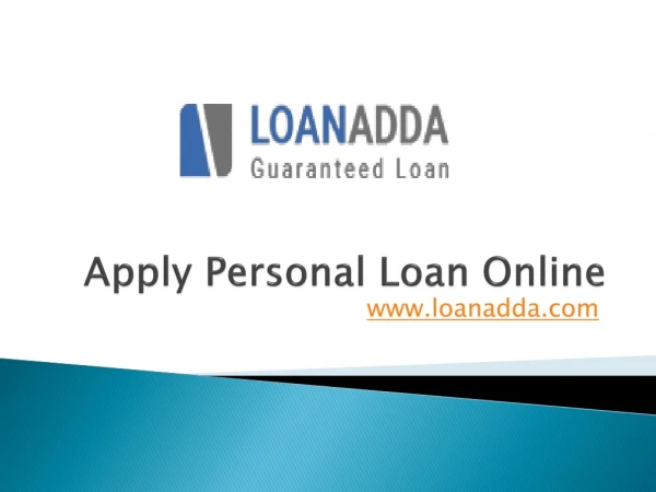 apply online personal loan