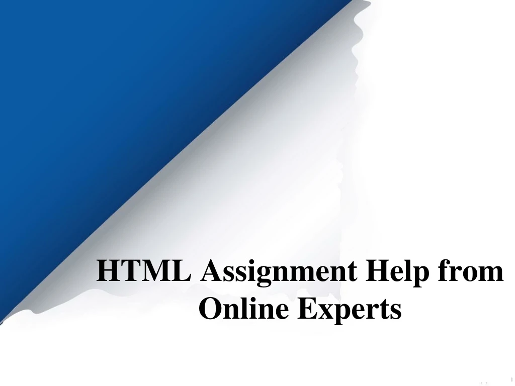 html assignment help from online experts