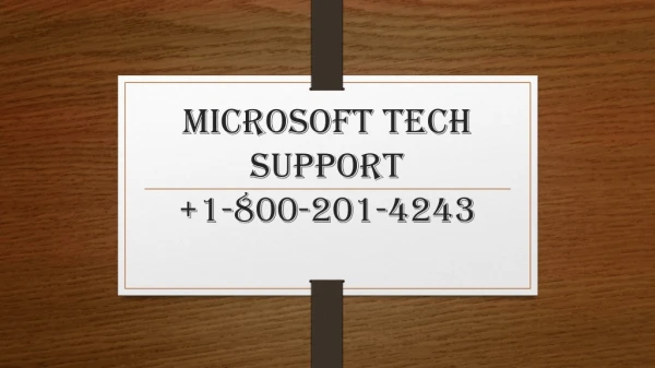 Microsoft Tech Support