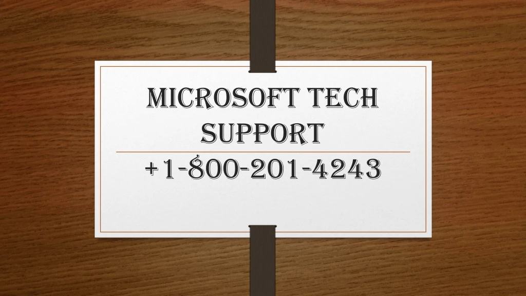 microsoft tech support 1 800 201 4243