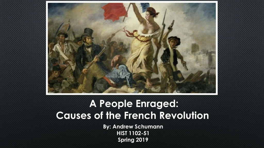 a people enraged causes of the french revolution