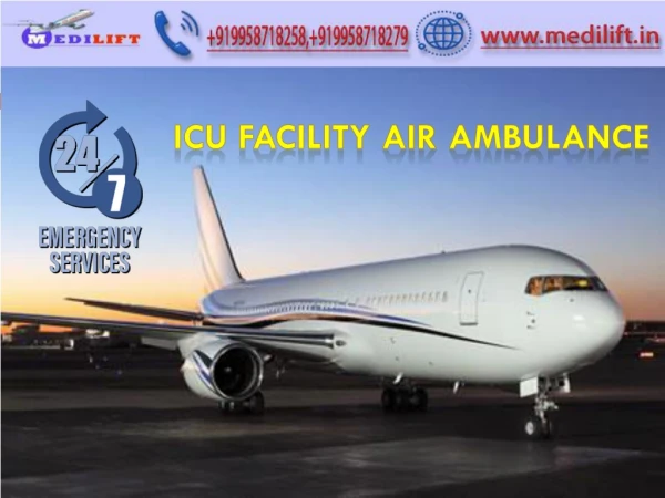 Hire Risk Free Medilift Air Ambulance Service in Delhi