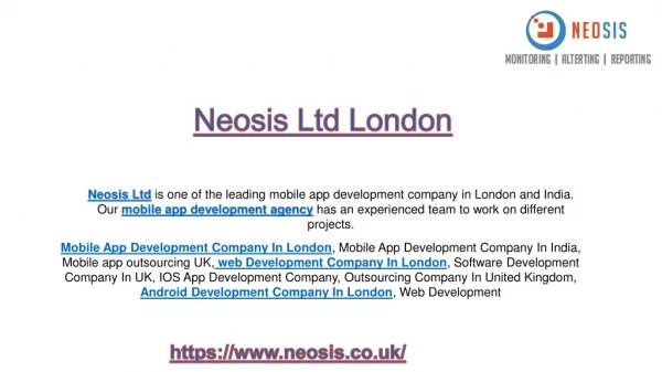 Mobile App Development Company In London
