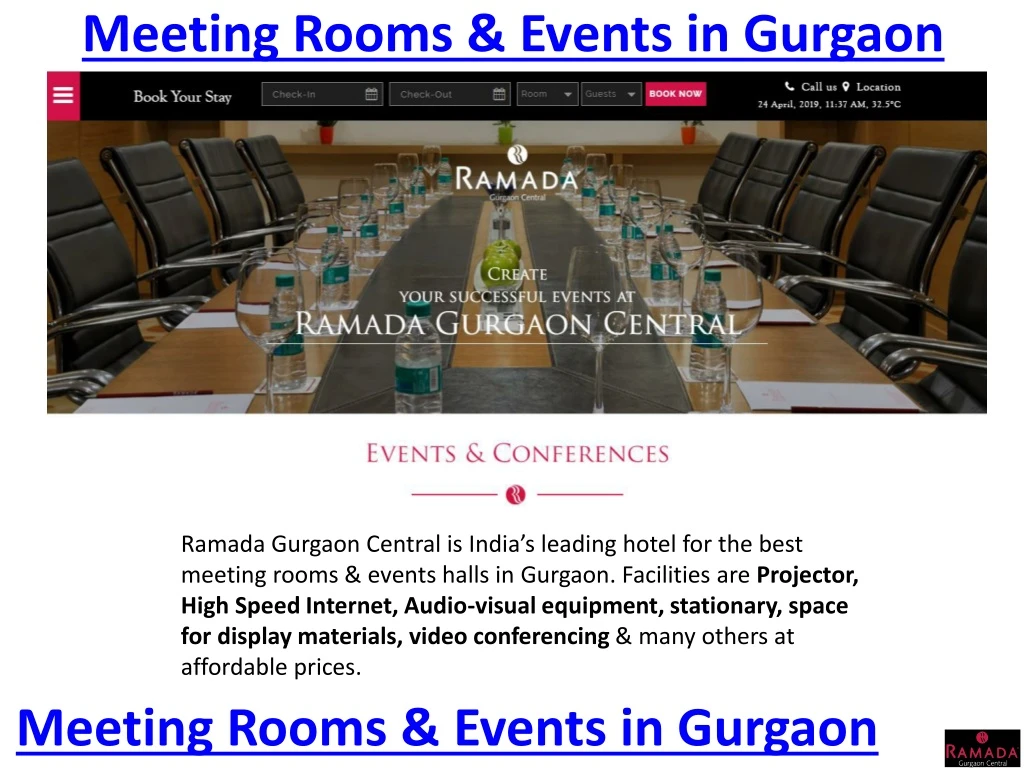 meeting rooms events in gurgaon