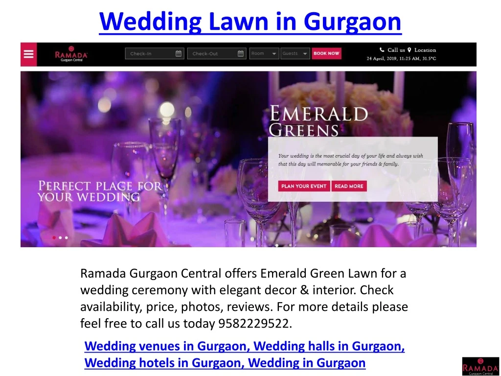 wedding lawn in gurgaon