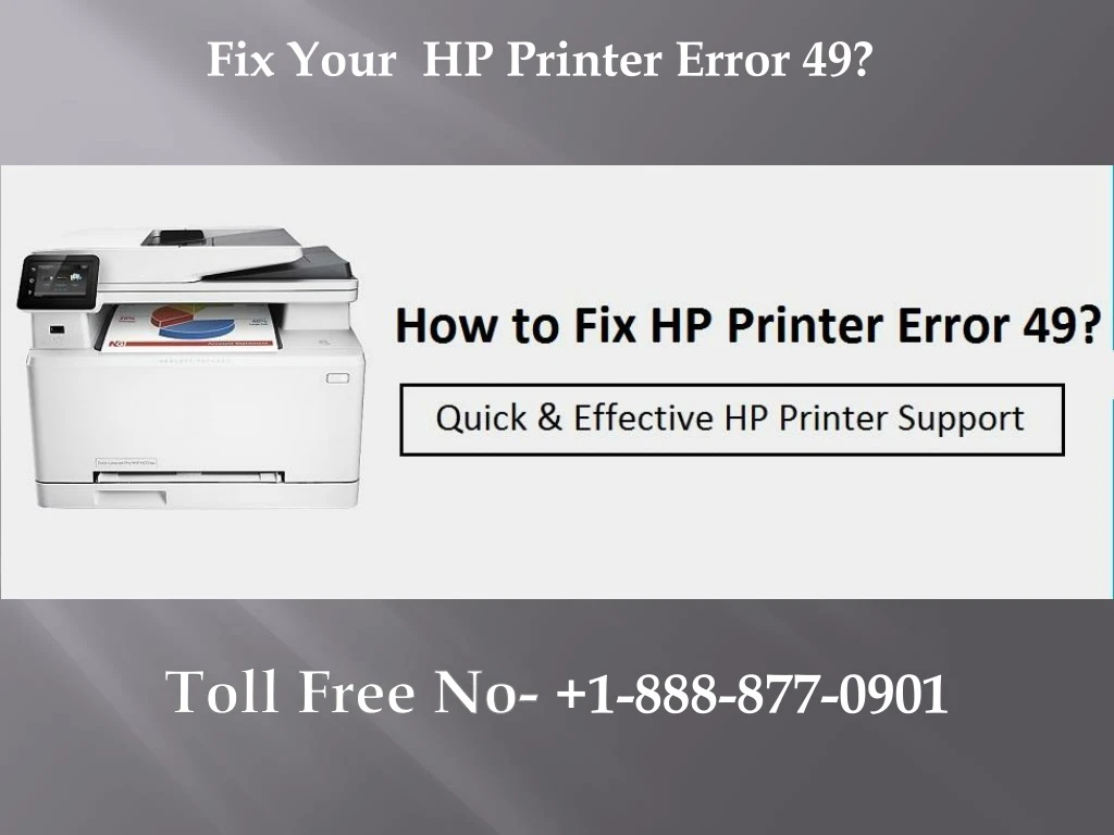 fix your hp printer error 49