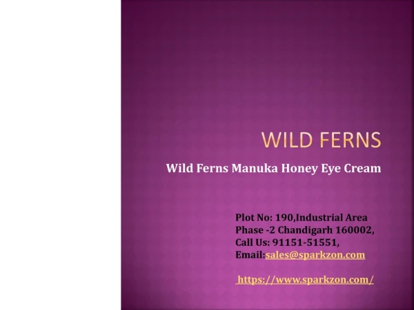 Wild Ferns Manuka Honey Eye Cream
