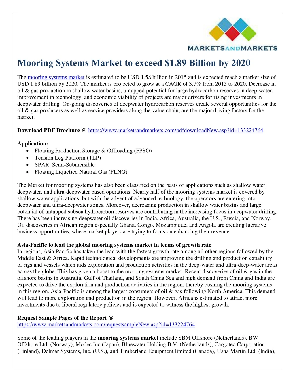 mooring systems market to exceed 1 89 billion