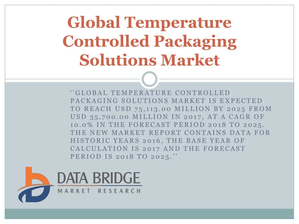 global temperature controlled packaging solutions market