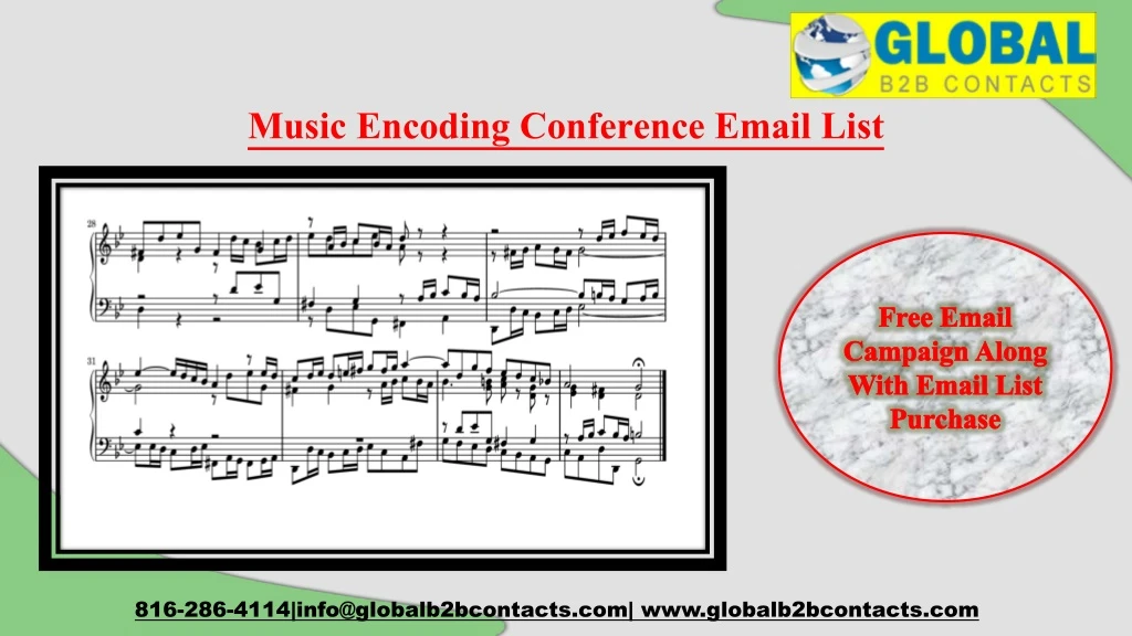 music encoding conference email list