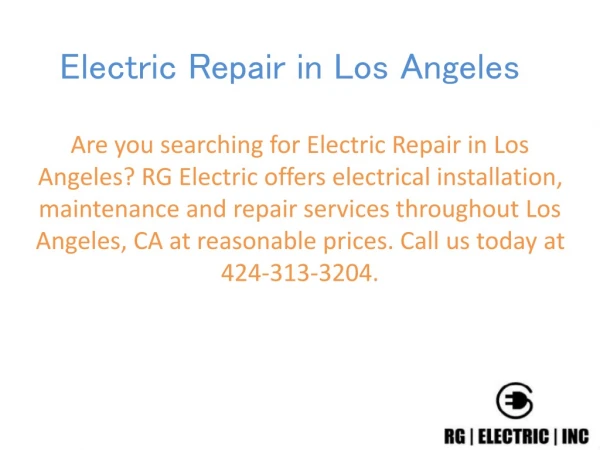Electric Repair in Los Angeles
