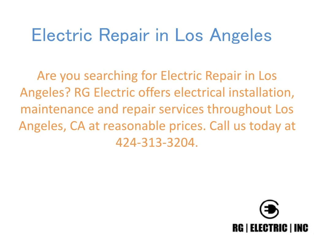 electric repair in los angeles