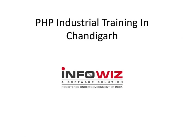 PHP Industrial Training In Chandigarh