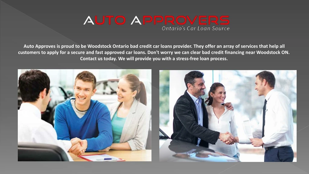 auto approves is proud to be woodstock ontario