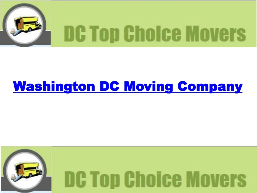 washington dc moving company