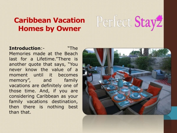 Caribbean Vacation Homes by Owner