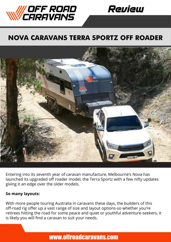 Nova Caravans Terra Sportz Off Roader Review – Off Road Caravans
