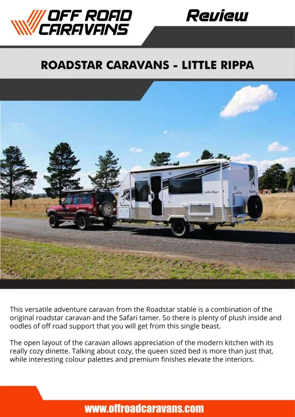 Roadstar Caravans Little Rippa Review – Off Road Caravans