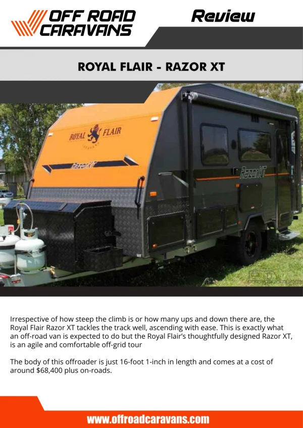 Royal Flair Caravans Razor XT Review – Off Road Caravans