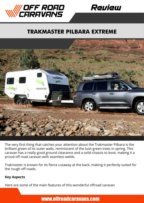 Trakmaster – Pilbara Extreme Review - Off Road Caravans