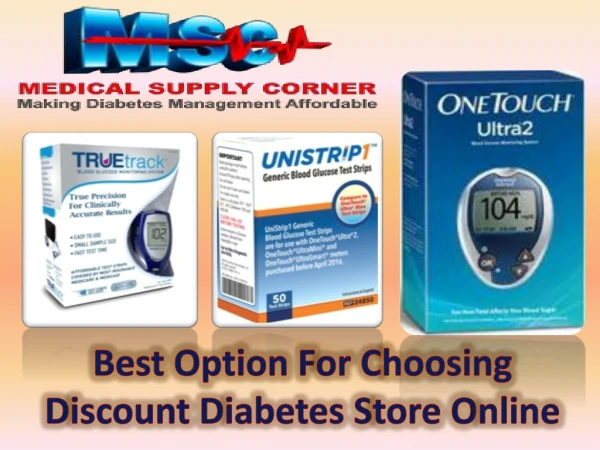 Best Option For Choosing Discount Diabetes Store Online