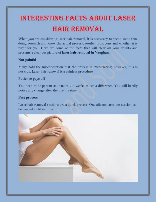 Interesting facts about Laser Hair Removal