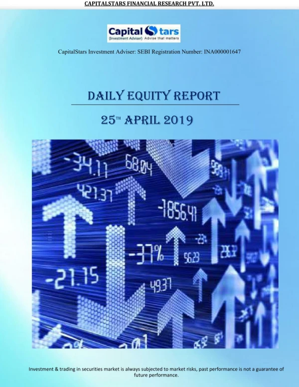 Daily Equity Report 25 April 2019