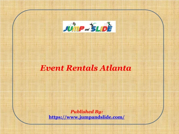 Event Rentals Atlanta