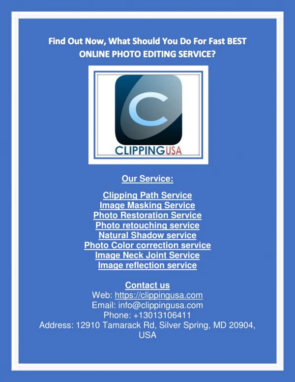 Best online photo editing service