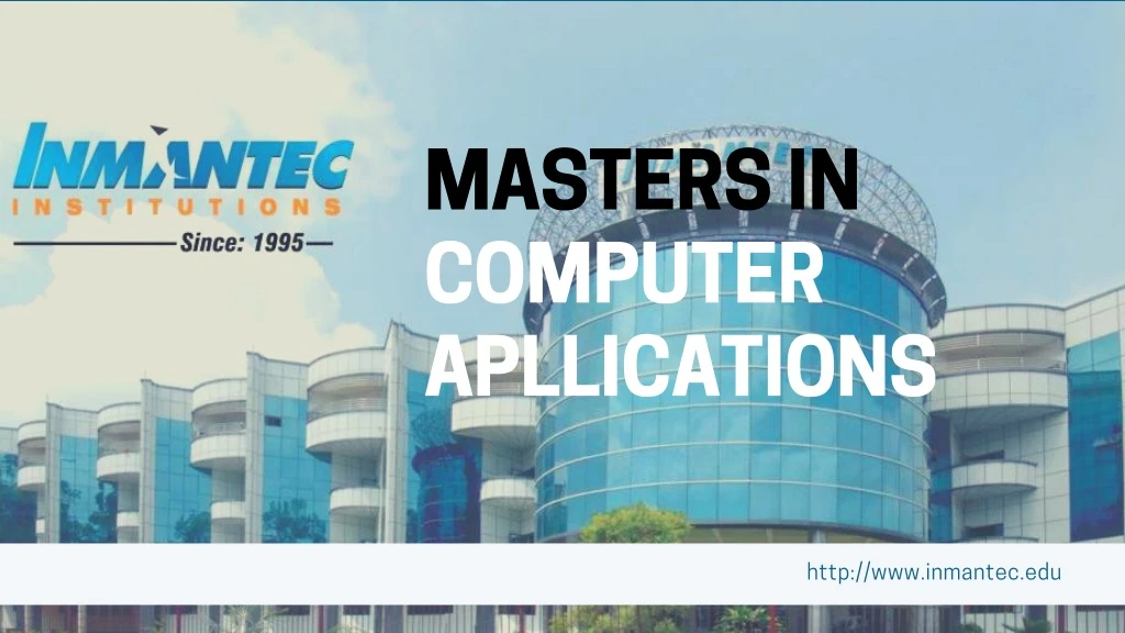 masters in computer apllications