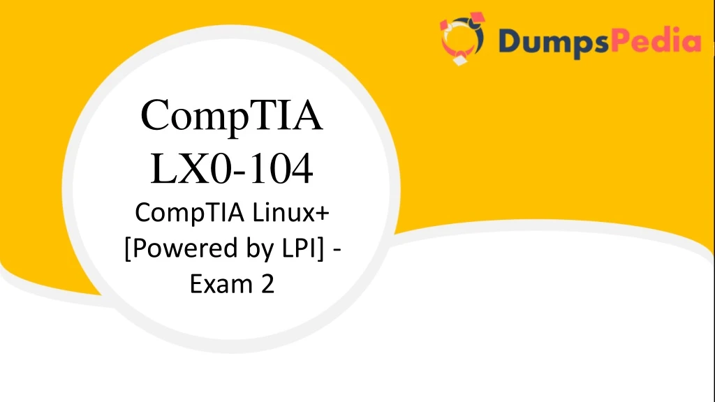 comptia lx0 104 comptia linux powered by lpi exam