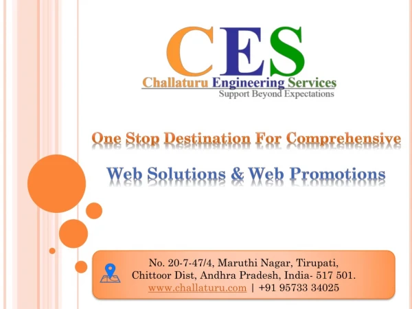 Are you looking for Best Web design & Digital marketing Company in Tirupati, India | CES