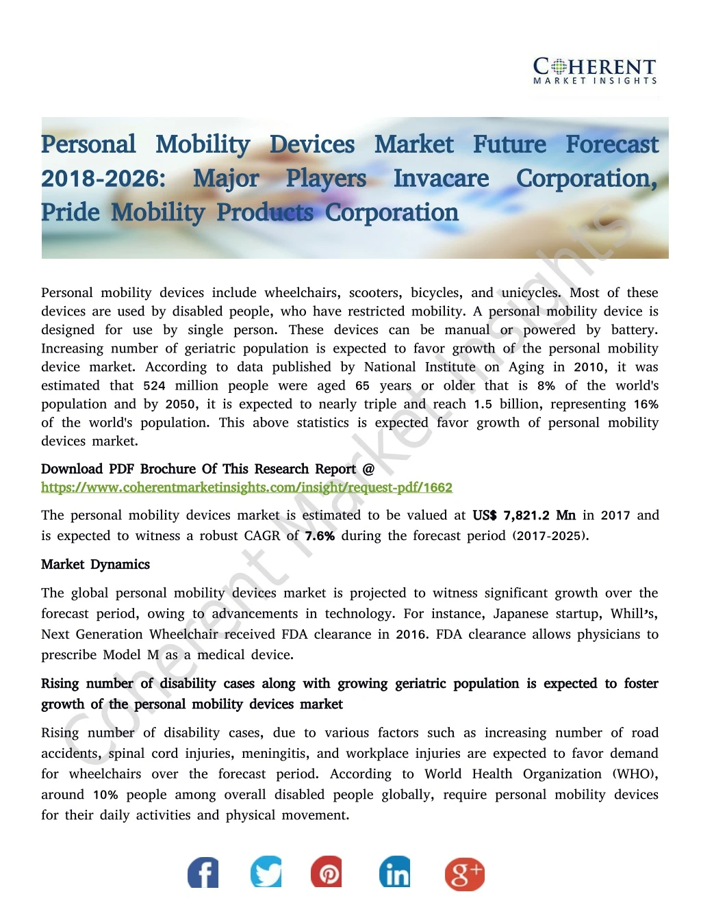 personal mobility devices market future forecast