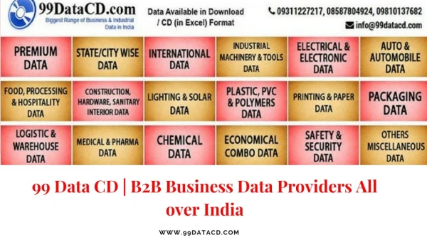 99 Data CD | B2B Business Data Providers All over India