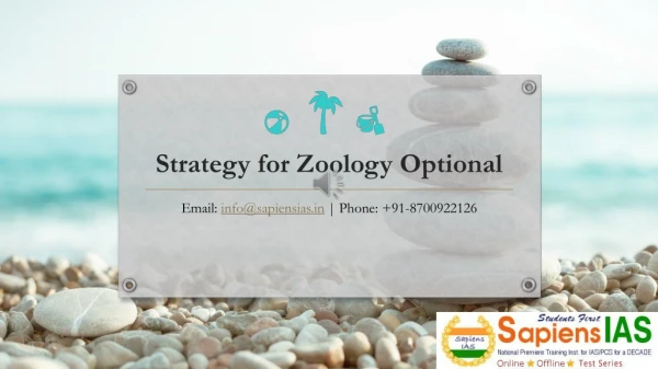 Strategy for Zoology Optional