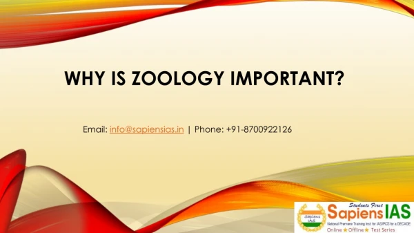 Why is Zoology Important