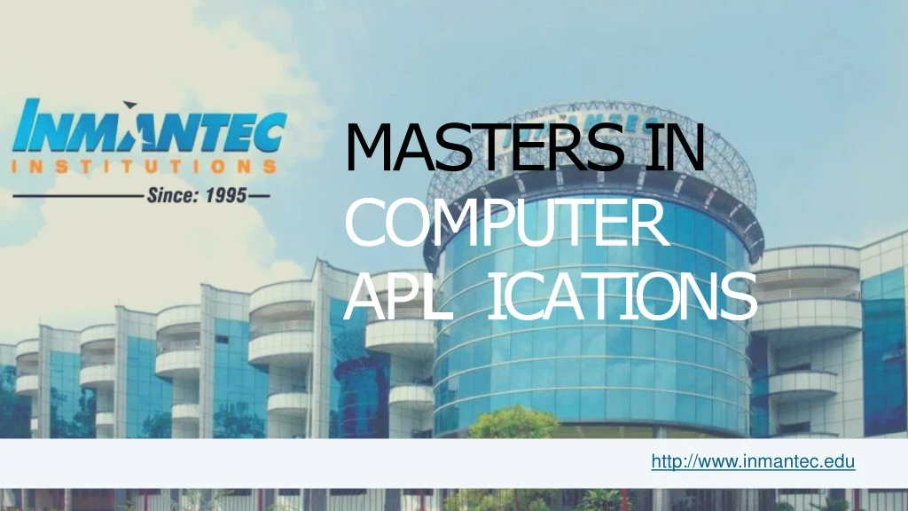 masters in computer a p l i c a t i o n s