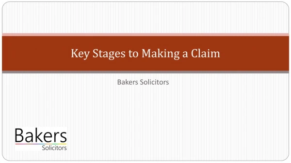 Key Stages to Making a Personal Injury Claim